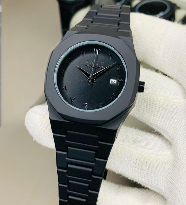 Black Aura Quartz Watch – Lightweight Design, , Premium Quality & Finish – Best Quality Analog Watch For Boys – Watch For Men | Full Black Color Watch – Without Box