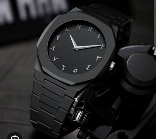 Black Aura Quartz Watch – Lightweight Design, , Premium Quality & Finish – Best Quality Analog Watch For Boys – Watch For Men | Full Black Color Watch – Without Box